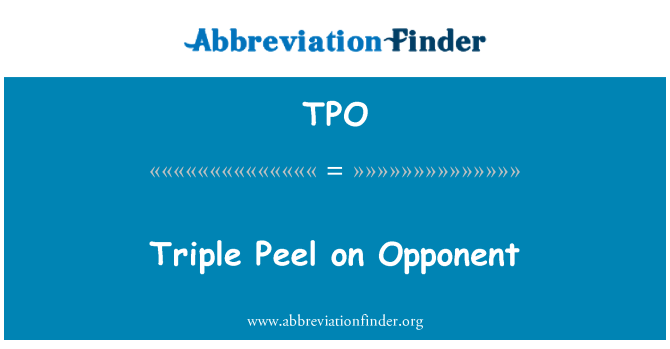 TPO: Trip Peel sou opozan