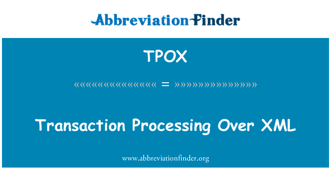 TPOX: İşlem üzerinde XML işleme