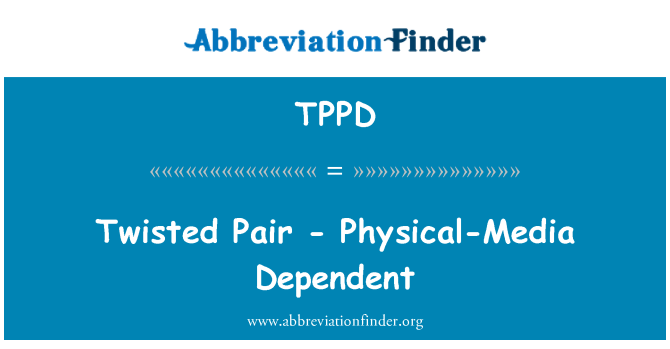 TPPD: Twisted Pair - fisica-Media dipendente