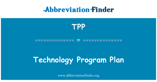 TPP: Programmet teknologiplan