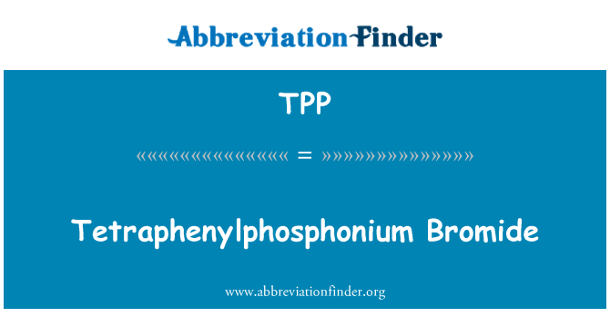 TPP: Bromuro de Tetraphenylphosphonium