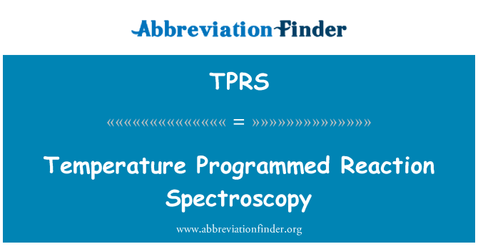TPRS: Tanperati Programmé Spectroscopie reyaksyon