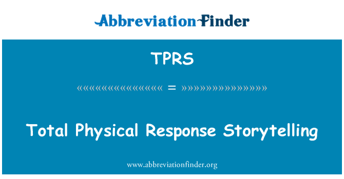 TPRS: Samlede fysiske reaktion Storytelling