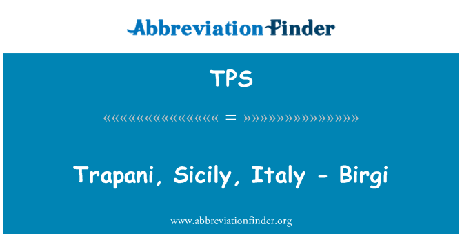 TPS: Trapani, Sicilia, Italia - Birgi