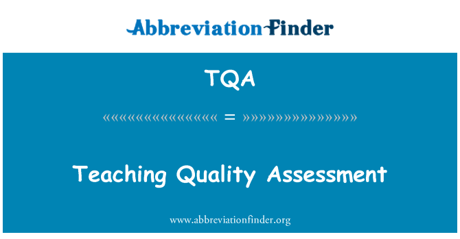 TQA: Lehre-Qualitätsbewertung