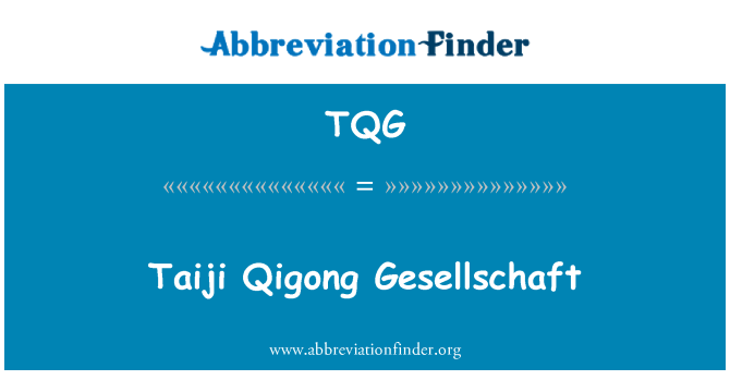 TQG: Taiji Qigong Gesellschaft