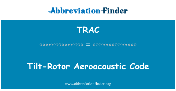 TRAC: Tilt-Rotor Aeroacoustic kod