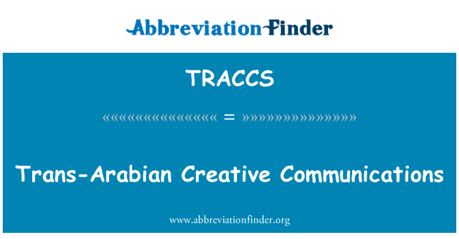 TRACCS: Trans-Arapski kreativne komunikacije