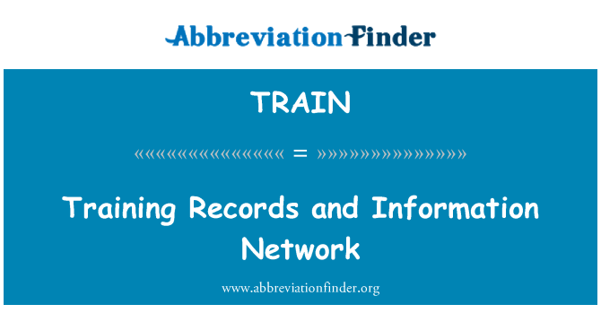 TRAIN: Training Records and Information Network