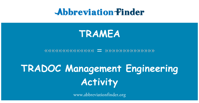 TRAMEA: TRADOC jesyon