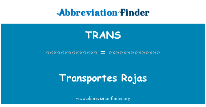 TRANS: Transportes Rojas