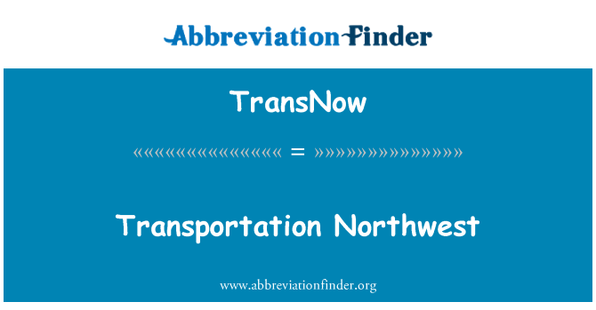 TransNow: Transpordi Northwest