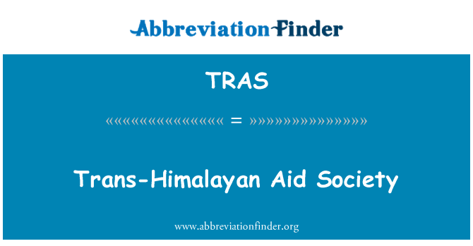 TRAS: ट्रांस-हिमालयन सहायता सोसायटी