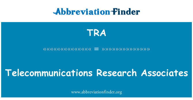 TRA: Telekomunikace Research Associates