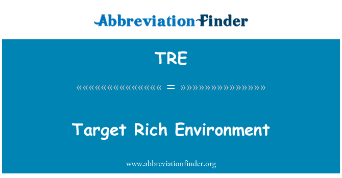 TRE: Ambiente rico de alvo