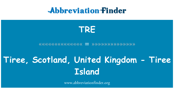 TRE: Tiree, Scotland, Suurbritannia - Tiree saar