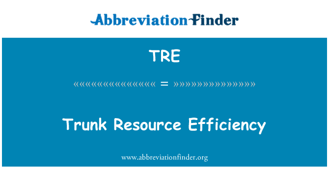 TRE: Trunk Resource Efficiency