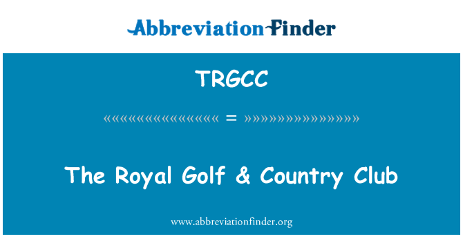 TRGCC: Wayal Gòlf la & peyi Club