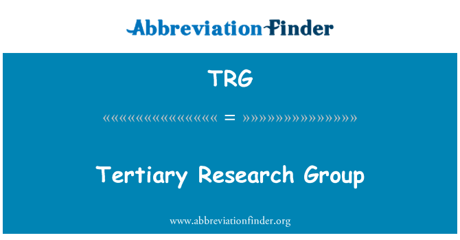 TRG: Tercijarni istraživačke skupine