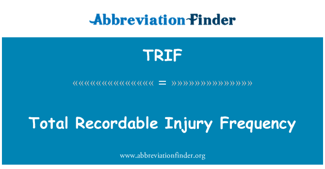 TRIF: Amlder anafiadau recordio cyfanswm