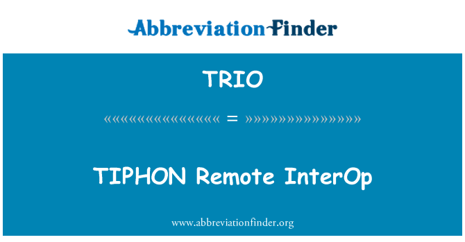 TRIO: TIPHON uzaktan birlikte çalışma