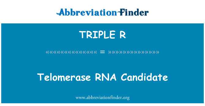 TRIPLE R: 端粒酶 RNA 候選人