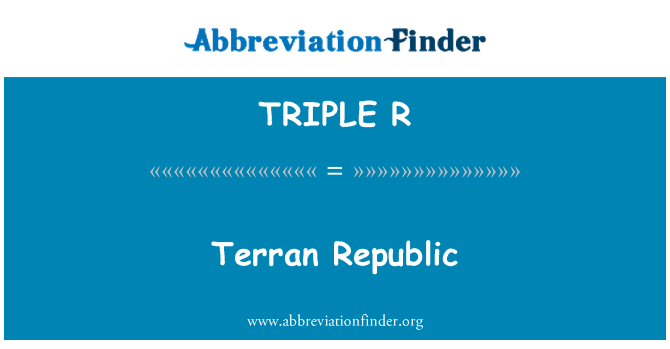 TRIPLE R: Repubblika terran