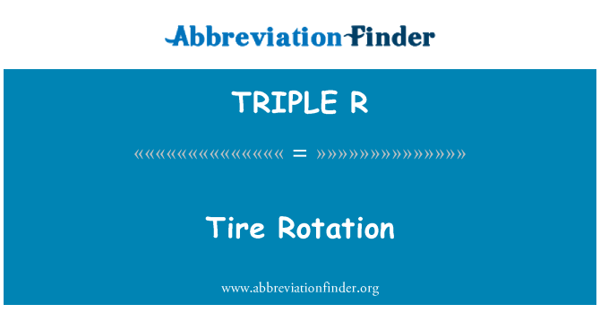 TRIPLE R: Rotacji opon