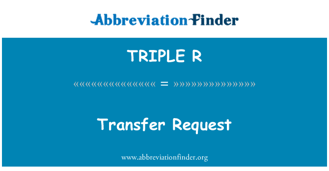 TRIPLE R: Fè/bay transfè mande