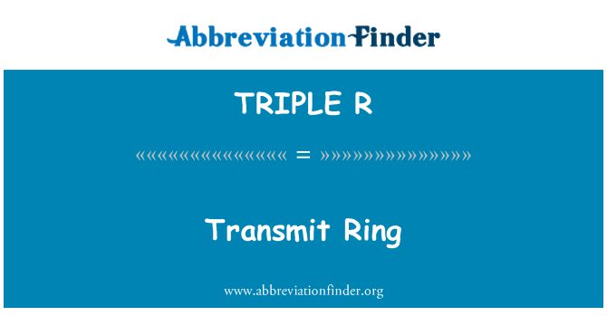 TRIPLE R: Ring zu übertragen