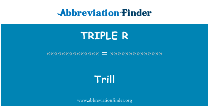 TRIPLE R: 전동음