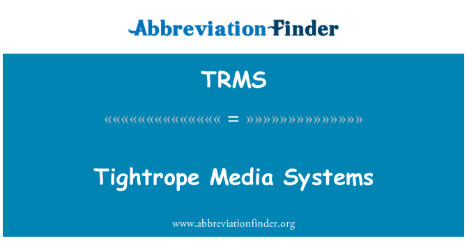 TRMS: Lano Media systémy