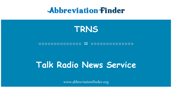 TRNS: Pale sèvis nouvèl radyo