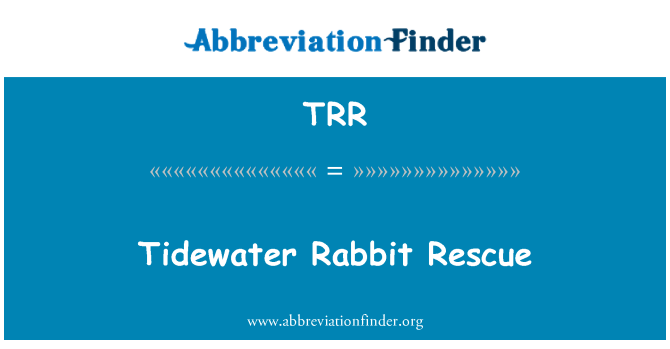 TRR: Rescat de conill Tidewater