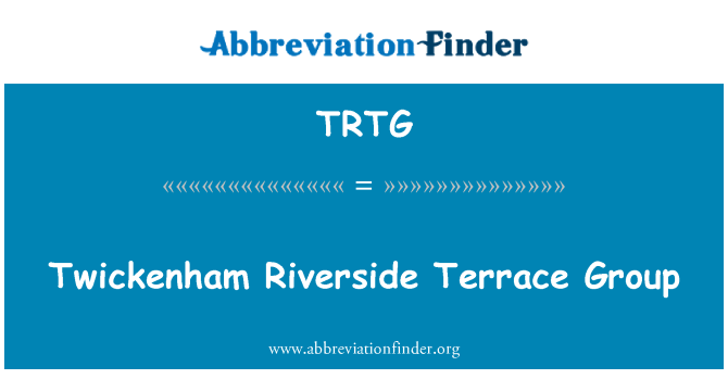 TRTG: Twickenham Riverside Terrace grŵp