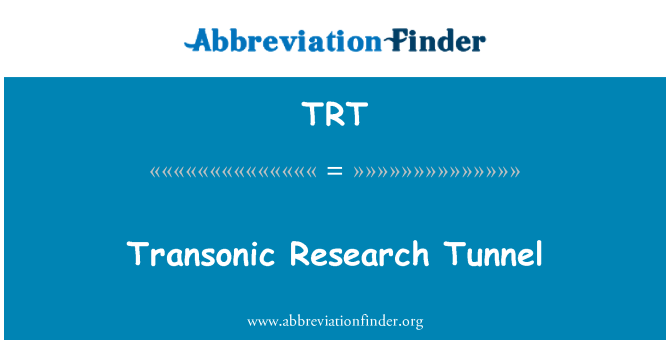 TRT: Transsonisk forskning Tunnel