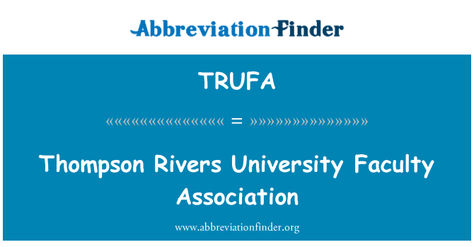 TRUFA: Thompson Rivers University tiedekunnan Association