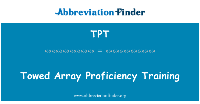 TPT: Taħriġ ta ' profiċjenza Array rmunkati