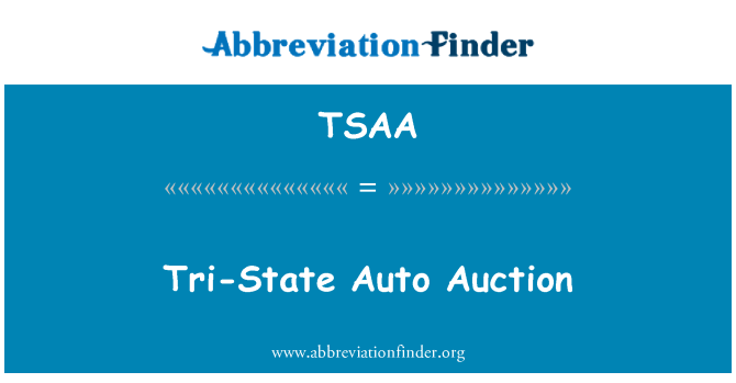 TSAA: Tri státní Auto aukce