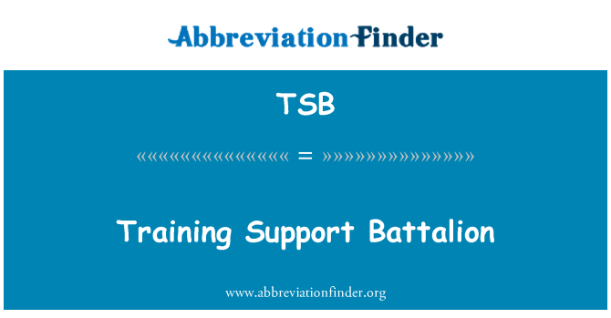 TSB: Uddannelse Support bataljon