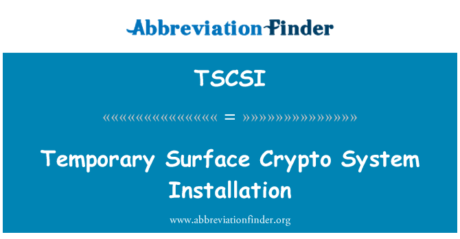 TSCSI: نصب و راه اندازی سیستم پرکردن به طور موقت سطح