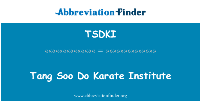 TSDKI: Tang tako storiti Karate inštituta