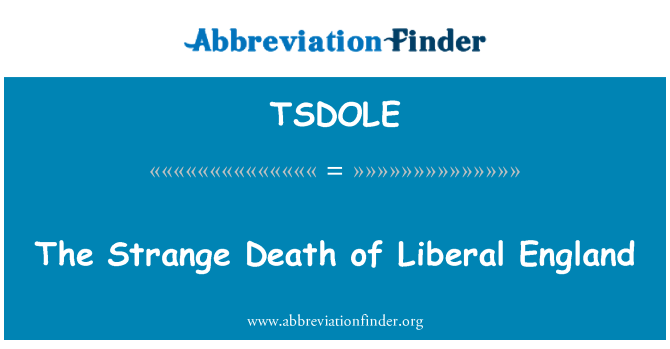 TSDOLE: Lòt lanmò Angletè Liberal