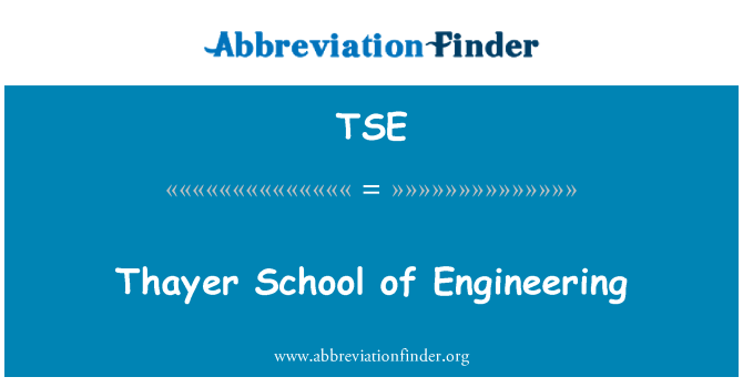 TSE: Thayer sekolah teknik
