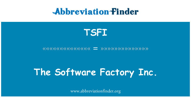 TSFI: El Software Factory Inc.