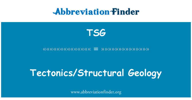 TSG: Tectonics/Structural Geology