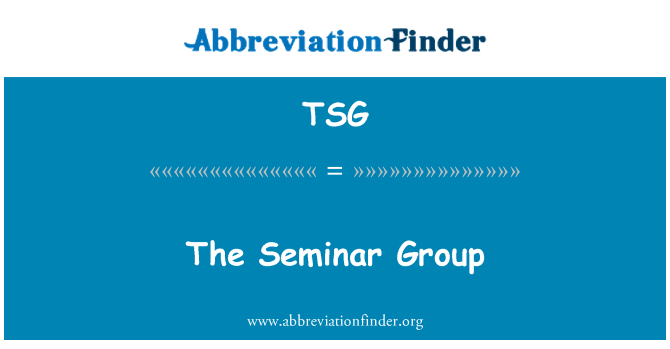 TSG: Gwoup Séminaire la