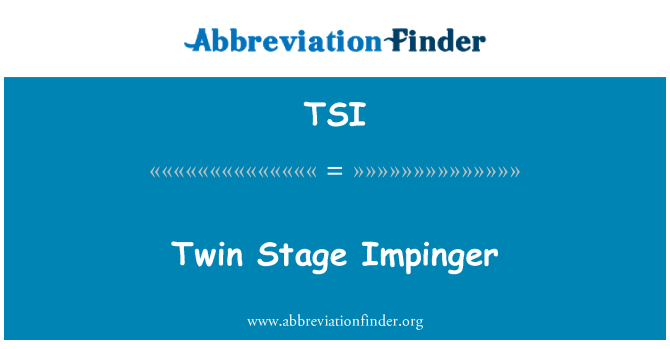 TSI: Arasa sèn nan Impinger