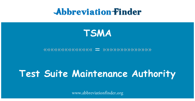 TSMA: Tès chanm antretyen otorite