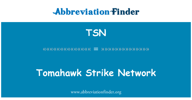 TSN: Tomahawk Strike netwerk